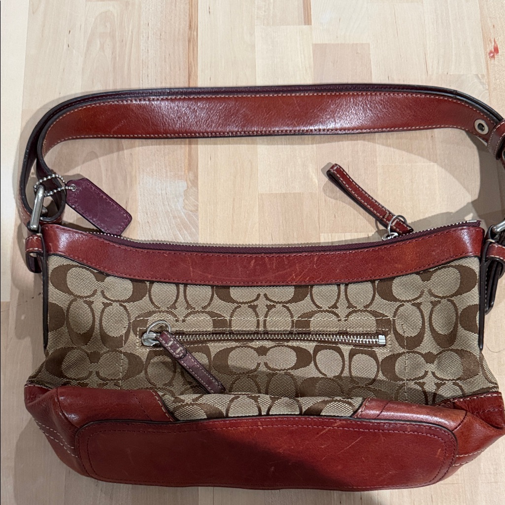 Vintage Coach Burnt Red Shoulder Bag
